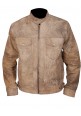 Men's Fashion Distressed Khaki Jacket